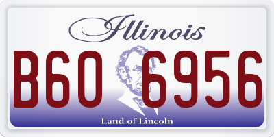 IL license plate B606956