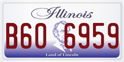 IL license plate B606959