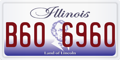IL license plate B606960