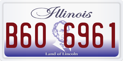 IL license plate B606961