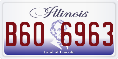 IL license plate B606963