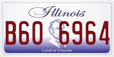 IL license plate B606964