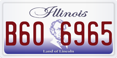 IL license plate B606965