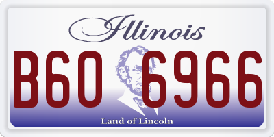 IL license plate B606966