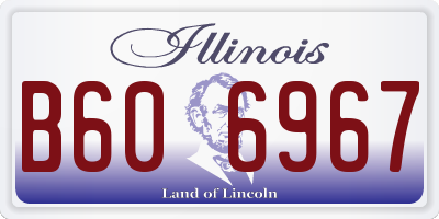 IL license plate B606967