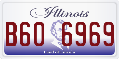 IL license plate B606969