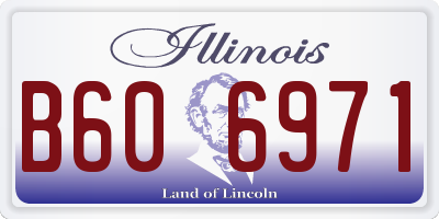 IL license plate B606971