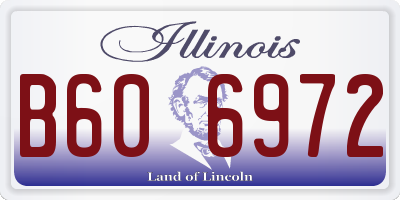 IL license plate B606972