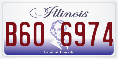 IL license plate B606974