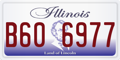 IL license plate B606977