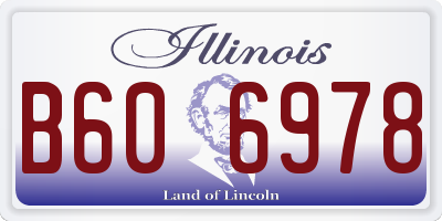 IL license plate B606978