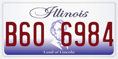 IL license plate B606984