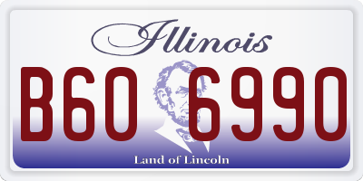 IL license plate B606990