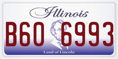 IL license plate B606993