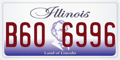 IL license plate B606996