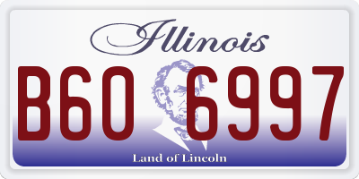 IL license plate B606997