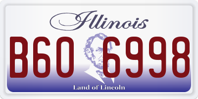 IL license plate B606998