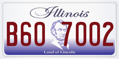 IL license plate B607002