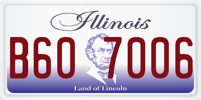 IL license plate B607006