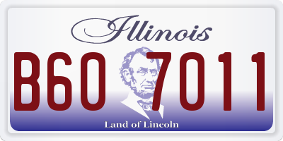 IL license plate B607011