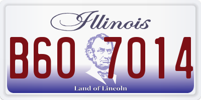 IL license plate B607014