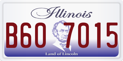 IL license plate B607015