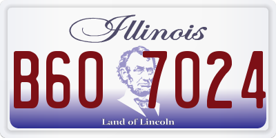IL license plate B607024