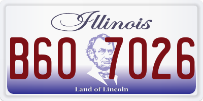 IL license plate B607026