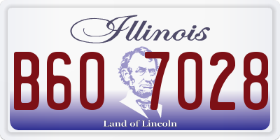 IL license plate B607028