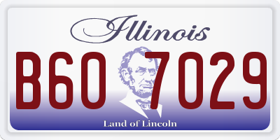 IL license plate B607029