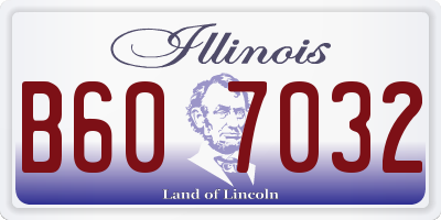 IL license plate B607032