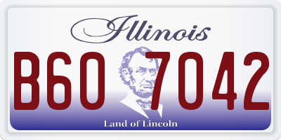 IL license plate B607042