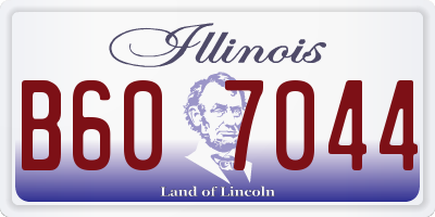 IL license plate B607044