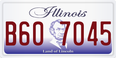 IL license plate B607045