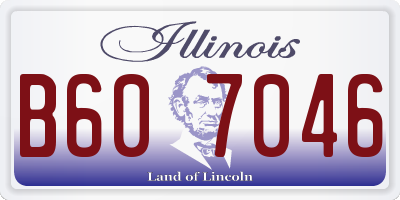 IL license plate B607046