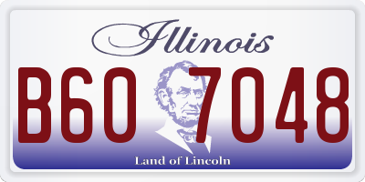 IL license plate B607048