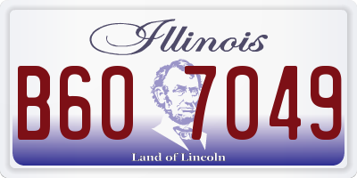 IL license plate B607049