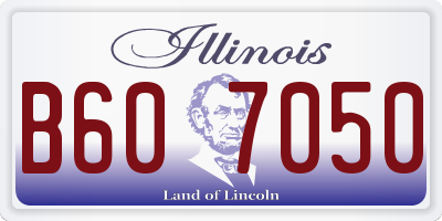 IL license plate B607050
