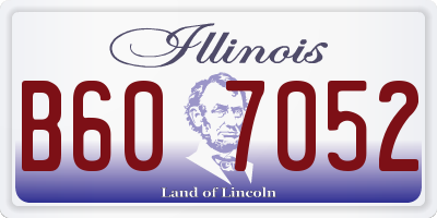 IL license plate B607052