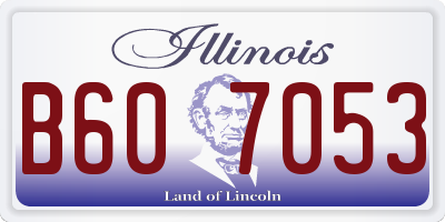 IL license plate B607053