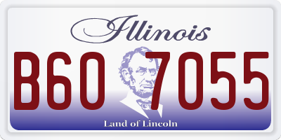 IL license plate B607055
