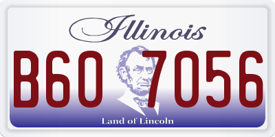 IL license plate B607056