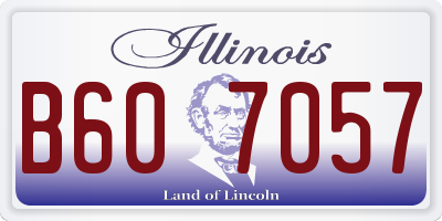 IL license plate B607057