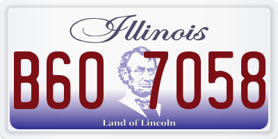 IL license plate B607058