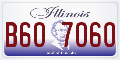 IL license plate B607060