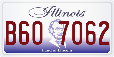 IL license plate B607062