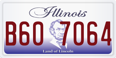 IL license plate B607064