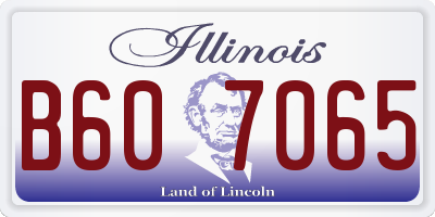 IL license plate B607065