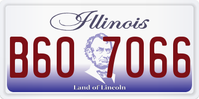 IL license plate B607066