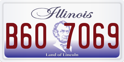 IL license plate B607069